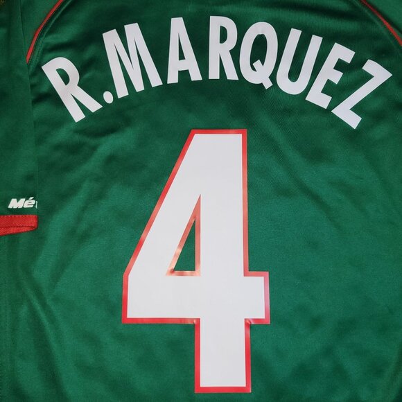 Marquez Mexico Atletica 2002 WORLD CUP Soccer Home Jersey Shirt XL - Picture 3 of 7